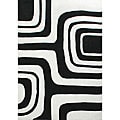 Hand-tufted Alexa Pino Geometric Black Rug (7'6 x 9'6)