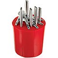 Five Finger Fillet Red Kitchen Knife Holder designed by Raffaele Iannello