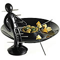 The Ex Skewer Set with Unique Black Holder and Tray designed by Raffaele ...