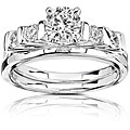 14k Gold 3/4ct TDW Round-cut Diamond Bridal Ring Set (H-I, I1-I2)