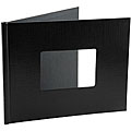 Provo Craft Your Story Black Leather-texture 8.5x11 Photo Window Album Cover