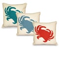 'Crusty' Crab Towel Stitch 18-inch Throw Pillow