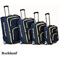 Rockland Polo Equipment Olympian 4-piece Navy Expandable Luggage Set