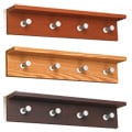 Safco Contempo 4-hook Wood Wall Rack