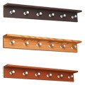 Safco Contempo 6 Hook Wood Wall Rack