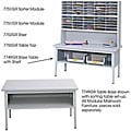 Safco E-Z Sort Grey Metal Sorting Table Base