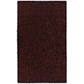 Hand-woven Brown Chenille Rug (4' x 6')
