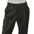 Palm Beach Men's Pleated Grey Wool Dress Trousers