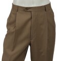 Palm Beach Pleated Khaki Wool Dress Trousers