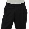 Palm Beach Pleated Navy Wool Dress Trousers