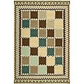 Hand-woven Dakota Wool Rug (7'6 x 9'6)