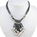 Silver Serpentine/ Pearl Necklace (Thailand)