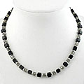 Silver Black Onyx Necklace (Thailand)