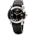 Chopard Women's 'Happy' Diamond Rubber Strap Sport Watch