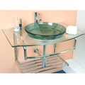 Koen Modern Wall-mounted Glass Vanity and Faucet