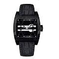 Corum 'Ti-Bridge' Men's Black Strap Watch