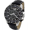 Stuhrling Original Men's 'Concorso' Black Dial Chronograph Watch