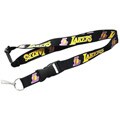 L.A. Lakers Black Lanyard Keychain ID Ticket Clip