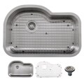 Ticor Undermount Kitchen Sink Stainless Steel 16 Gauge Single Bowl