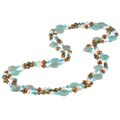 New York Pearls Multi-colored Pearl and New York Pearls Multi-gemstone 58-inch Necklace