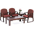 Free connected guidepost for mahogany Federal Tambour Boss Mahogany Reception Set