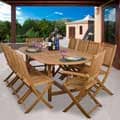 Toulon Deluxe 11-piece Teak Dining Set