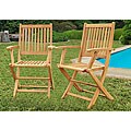 Terra Teak Dining Armchairs (Set of 2)