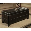 Abbyson Living Bentley Bonded Leather Storage Ottoman