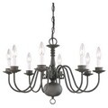 Thomas 'Williamsburg' 8-light Painted Bronze Chandelier