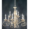 Monterrey 9-light Two-tier Fresco Stone Chandelier