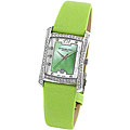 Stuhrling Original Women's Gatsby Girl Green Strap Crystal Watch