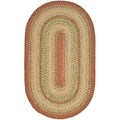 Hand-woven Country Living Reversible Multicolor Braided Rug (4' x 6' Oval)
