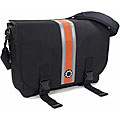 DadGear Messenger Orange Striped Diaper Bag