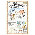 Crafty Secrets 'Baby Boy' Vintage Postcard Kit