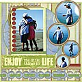Enjoy Life 12x12-inch Canvas Wall Art Kit