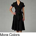 Sandro Women's Poplin Notch Collar Dress
