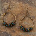 Brass Multicolor Lola Glass Bead Earrings (India)