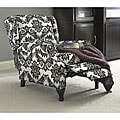 Black and White Wing Recliner