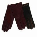 Portolano Women's 2-tone Leather Gloves FINAL SALE