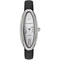 Christian Bernard Women's Black Satin Strap Stainless Steel Watch