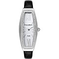 Christian Bernard Women's Rounded Rectangle Case CZ Bezel Watch