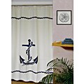 Nautical Anchor Linen-blend Shower Curtain