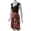 Sangria Women's Pin Tuck Cap Sleeve Dress