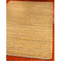Hand-knotted All-Natural Sunrise Beige Hemp Rug (6' x 9')