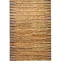 Hand-knotted All-Natural Fields Beige Hemp Rug (6' x 9')