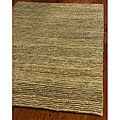 Hand-knotted All-Natural Hayfield Beige Hemp Rug (8' x 10')