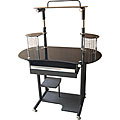 Sparkle Top Black Computer Cart