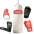 Pro Quality Set of 2 Pairs Boxing Gloves and Punching Bag
