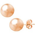 14k Pink Gold 8-mm Ball Earrings