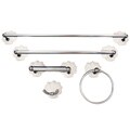 Moen Chrome with White Shell Accents 5-piece Bath Accessory Kit